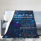 1pc Personalized Blanket - Soft, Cozy, and Heartfelt Gift for Daughter's Birthday, Graduation, and Wedding Celebrations Lootquake LLC