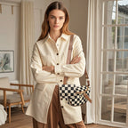 Small Crossbody Versatile Checkerboard Chest Bag – Fashion Plaid Waist Bag, Stylish Messenger Bag & Fanny Pack for Everyday Use - SJB-DIAMOND ELITES