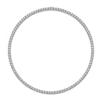 Long Star River Luxury Fashion Inlaid Mosan Diamond S925 Silver Necklace