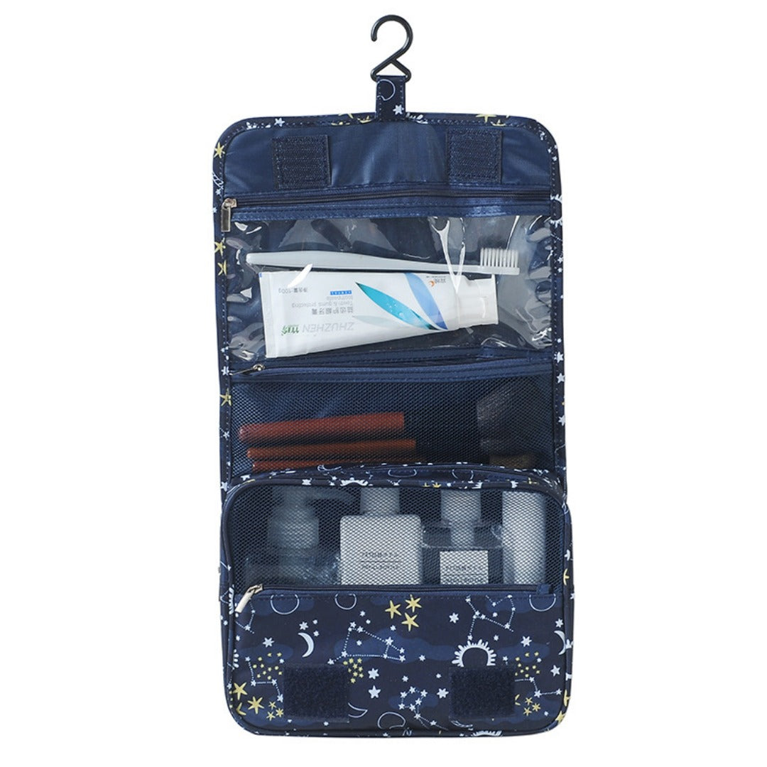 Visible Toiletry Bag Multifunctional Large Capacity Waterproof Cosmetic Bag, Business Travel Portable Dry and Wet Separation Bathroom Hook Wash Bag, Storage Bag - SJB-DIAMOND ELITES