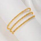 1Pcs Simple And Fashion Gold Bracelet Fried Dough Twists Rope Bracelet For Women