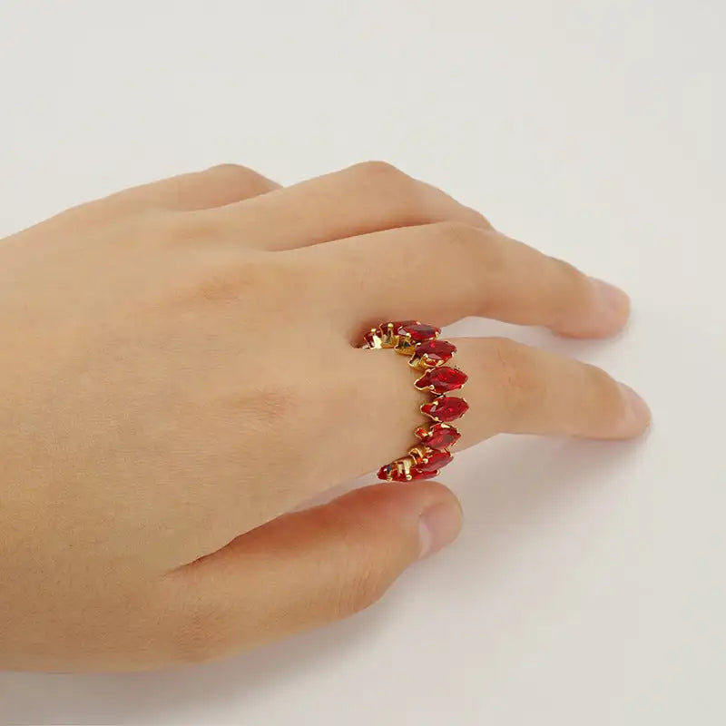 Color Zircon Ins Fashion Ring For Women Lootquake LLC