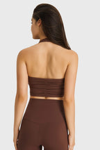 Millennia Breathable Halter Neck Sports Bra THRIXINE