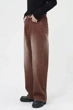 Wide Straight Jeans with Pockets