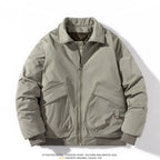 Men's Bomber Jacket Thickened Baseball Cotton Coat Pi-Mart