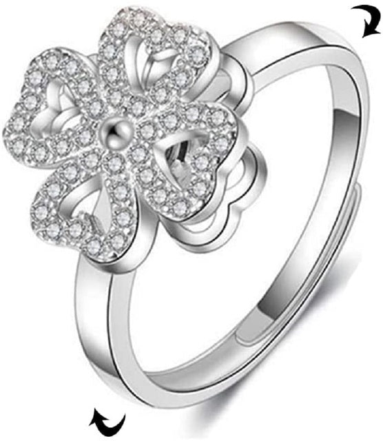 Rotating Four-Leaf Ring - SJB-DIAMOND ELITES