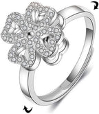 Rotating Four-Leaf Ring - SJB-DIAMOND ELITES