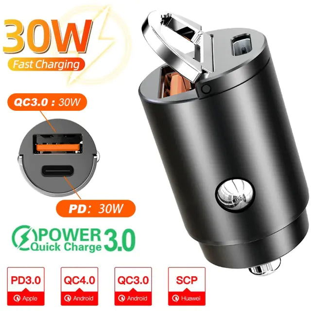 Mini Car Charger Lighter Fast Charging Pi-Mart