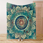 Luxurious Soft Bohemian Mandala Blanket - Visually Stunning & Cozy - Ideal Gift for Boys, Girls & Adults on Birthdays, Holidays, and Ramadan Celebrations! Lootquake LLC