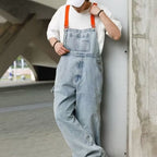 Jumpsuit Suspender Men's Business Shirt Wide Leg Pants Lootquake LLC