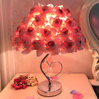 Creative Simple European Table Lamp Bedroom Bedside Rose Pi-Mart