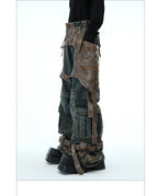 Retro Deconstructed Jeans Men's Detachable Stitching Lootquake LLC