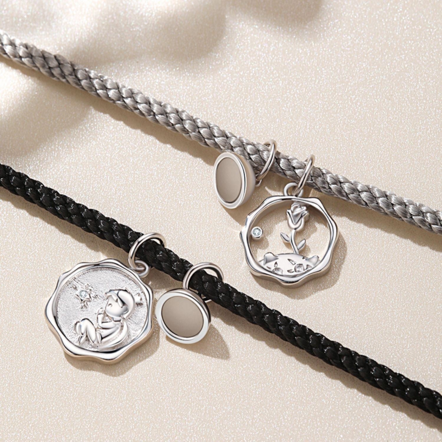 Sterling Silver Couple Bracelet For Women And Men
