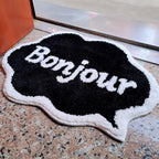 English Cute Silicone Bottom Non-slip Thickened Absorbent Floor Mat Pi-Mart