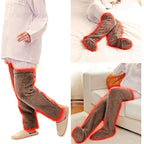 Over Knee High Fuzzy Long Socks Winter Warm Cold Leg Knee Joint Cold-proof Stockings Home Floor Sleeping Socks Pi-Mart