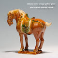 Tang Sancai New Chinese Style Ceramic Horse Study Living Room Hallway Horse Ornament Lootquake LLC