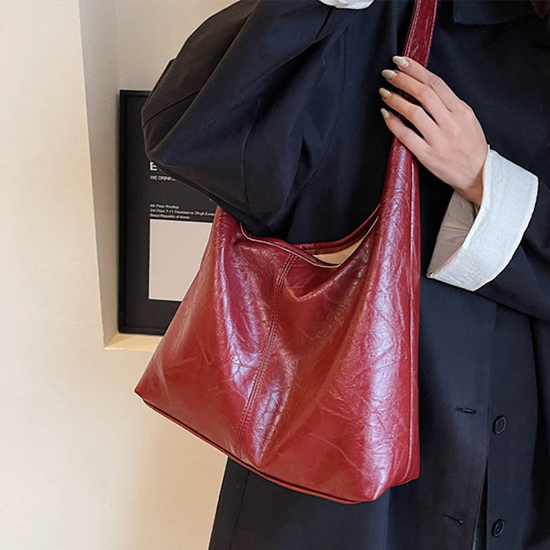 2pcs Composite Bag Fashion Shoulder Bag With Clutch Bag Casual Commuting Large Capacity Hobo Tote Bags Women Pi-Mart