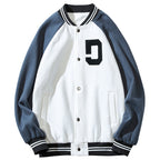 Student Plus Size Baseball Uniform Casual Jacket Pi-Mart