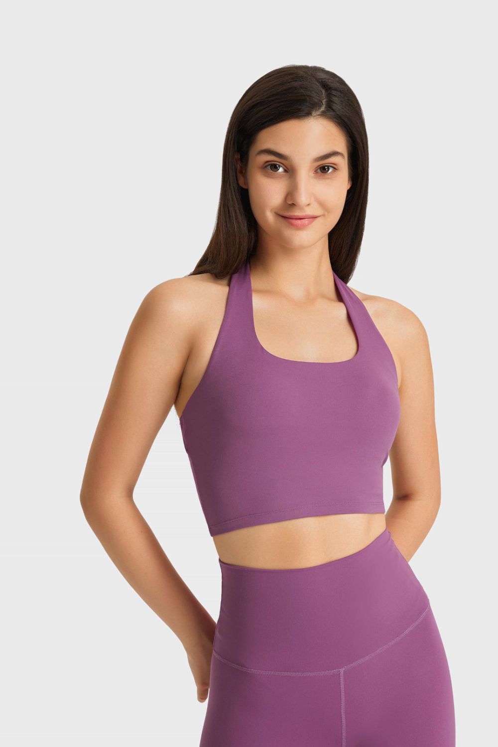 Millennia Breathable Halter Neck Sports Bra THRIXINE