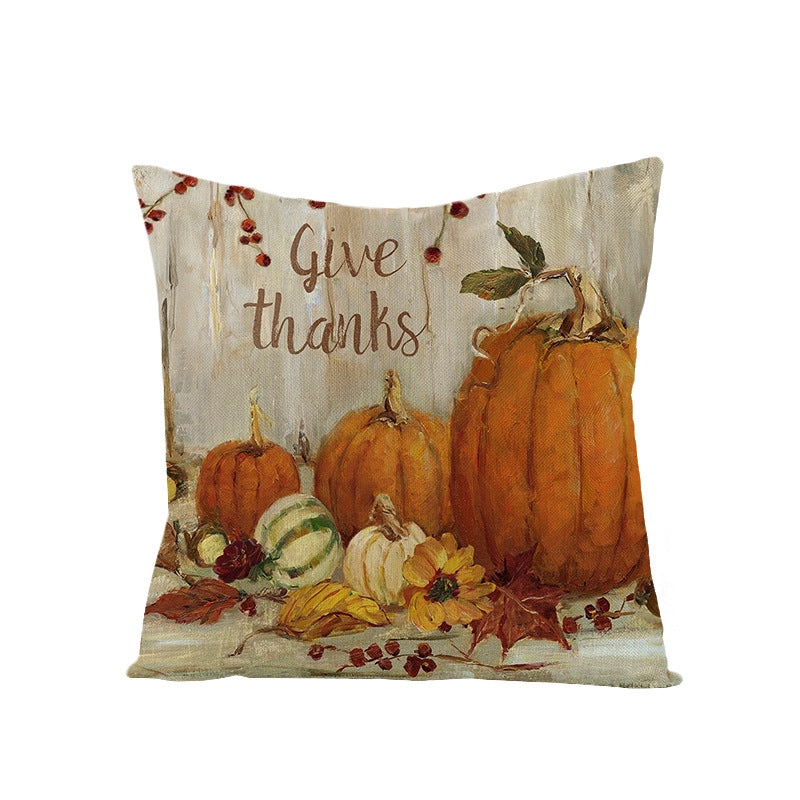 Linen Cushion  Office Sofa Cushion Cover Pi-Mart