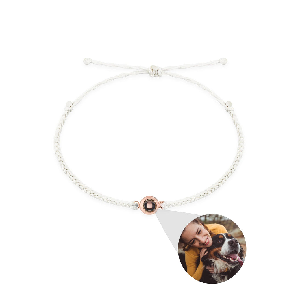 Creative Customized Color Photo Projection Bracelet Hand Woven Lovers Personality Jewelry For Men And Women Valentine's Day Gift Pi-Mart