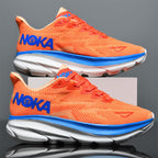 Fashion Lace-up Mesh Sneakers Men Lightweight Shock Absorption Training Shoes Soft-sole Running Sports Shoes Pi-Mart