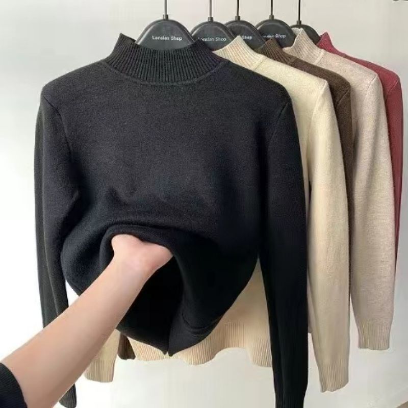 Women Turtleneck Autumn Winter Sweater Pi-Mart