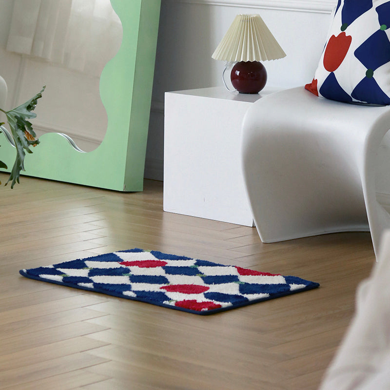 Non-slip Absorbent Green Bedroom Floor Mat Pi-Mart