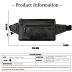 Multifunctional Genuine Leather Chest Bag & Waist Bag for Men and Women – Fanny Pack for Travel, Sports, Running, and Holidays with Multiple Pockets - SJB-DIAMOND ELITES
