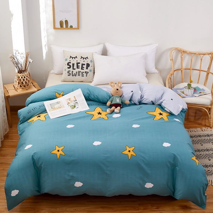 Quilt Cover Single Wholesale Pure Cotton Single Double Student Dormitory Three-piece Set Pi-Mart