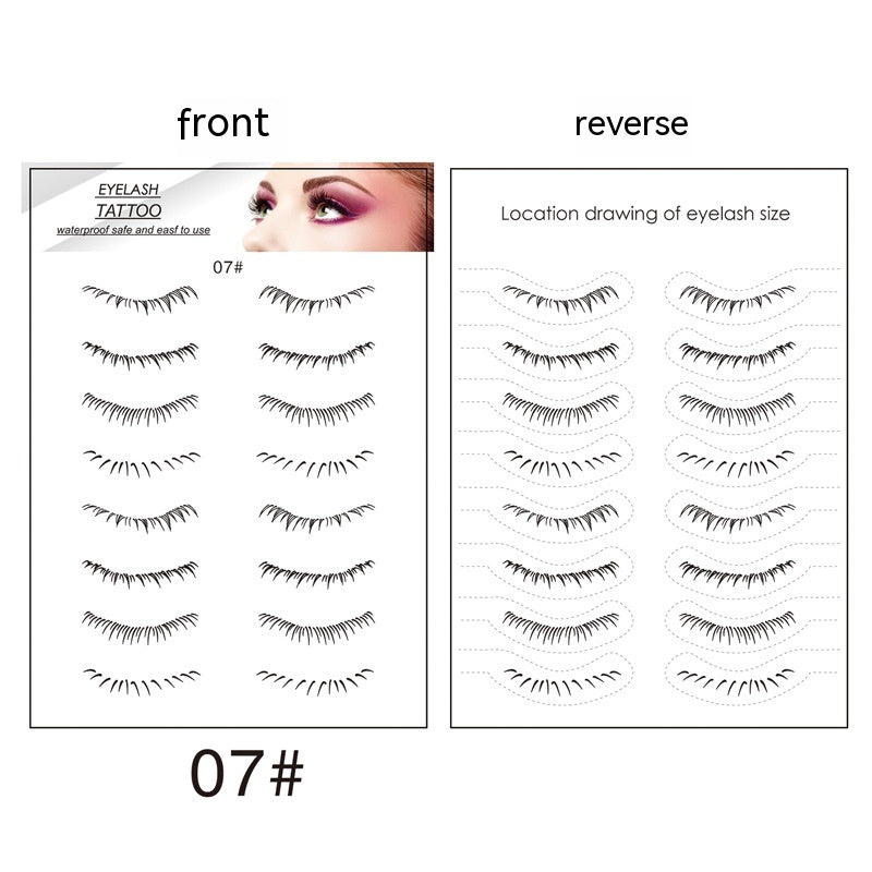 Lower Eyelashes Tattoo Sticker Disposable Waterproof Pi-Mart