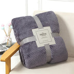 Fluffy Plaid Winter Bed Blankets by Pi Mart