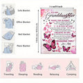 Soft Cozy Flannel Blanket - Butterfly Printed - A Perfect Holiday Gift for Granddaughter From Grandma!