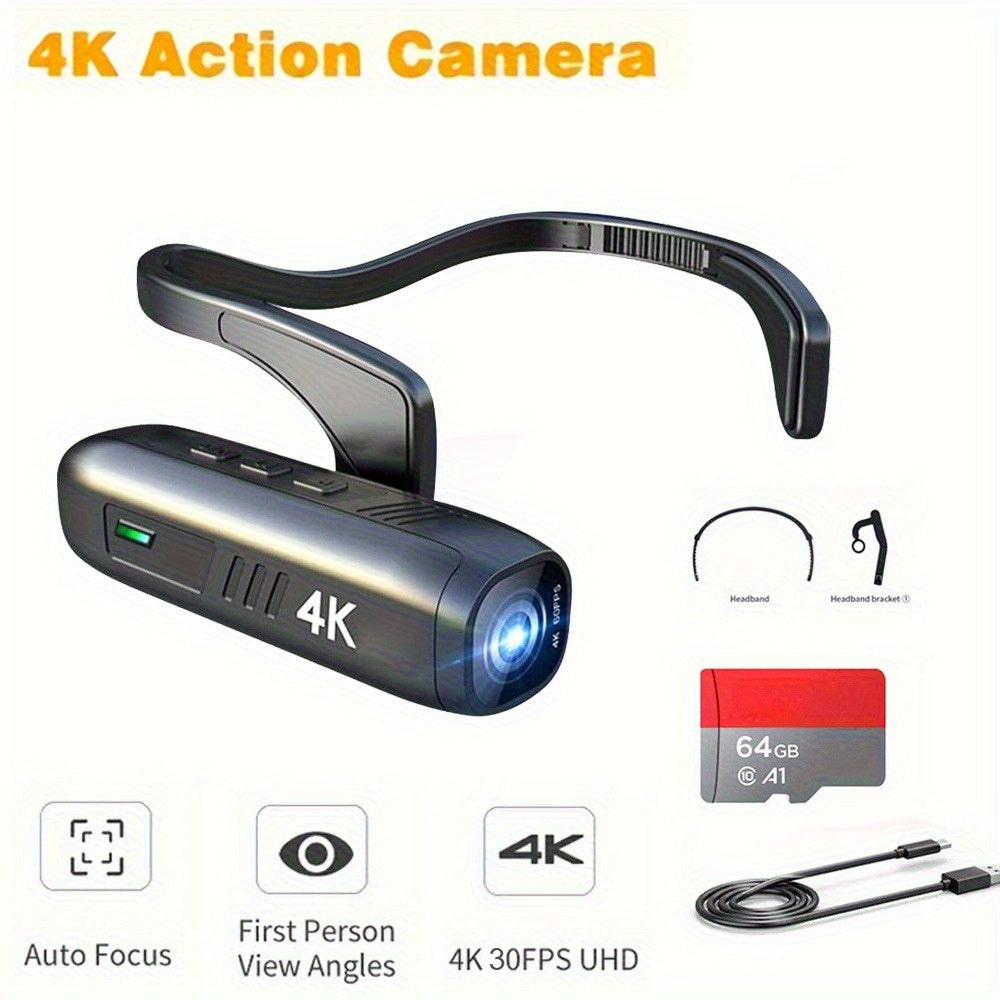 4K 30FPS Action Camera, 120 Wide Angle Lens, Image Stabilization, Manual Controls, Gray and Black, Perfect Father'S Day Gift Lootquake LLC