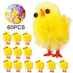 Easter Decoration Chicks 60pcs 3cm High Pi-Mart