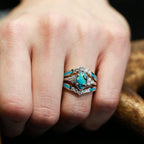 Achieving Dreams Turquoise Ring Set Pi-Mart