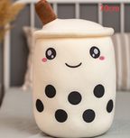Cute Fruit Drink Plush Stuffed Soft Strawberry Milk Tea Plush Boba Tea Cup Toy Bubble Tea Pillow Cushion Kids Gift Pi-Mart