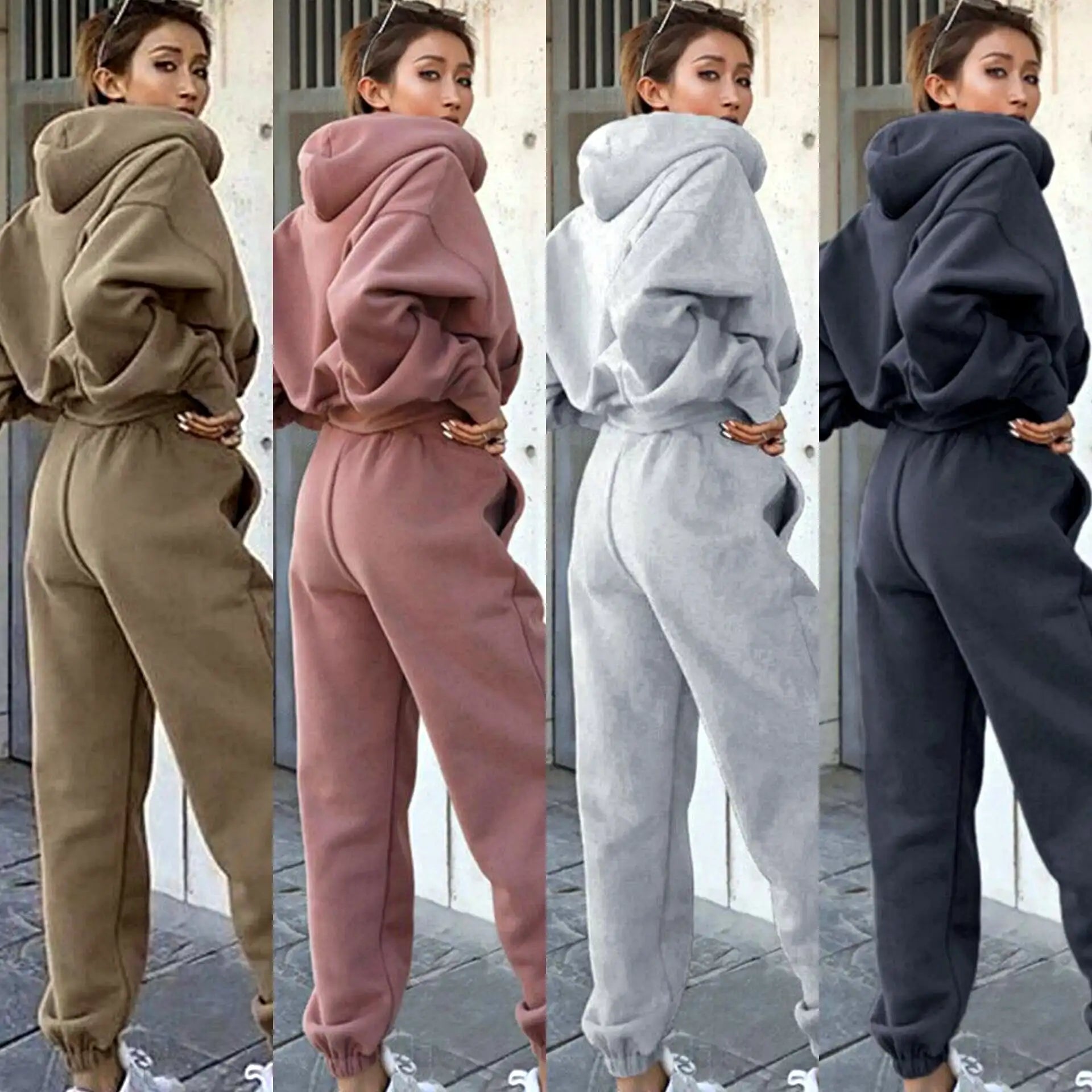 New Style Autumn And Winter Women's New Casual Hoodie Coat Sports Suit - SJB-DIAMOND ELITES