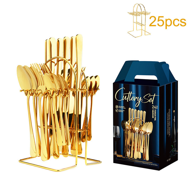 Stainless Steel Cutlery Set 1010 Western Style Steak Knife And Fork Pi-Mart