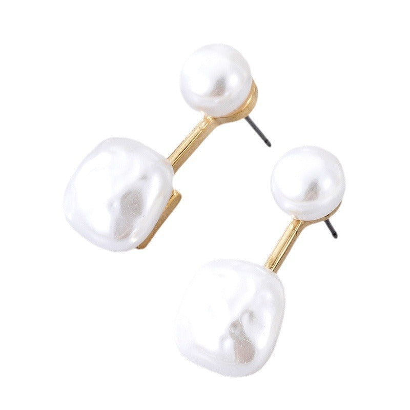 Simple French Irregular Ear Studs Korean Girl Pi-Mart