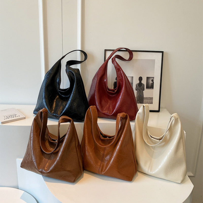 2pcs Composite Bag Fashion Shoulder Bag With Clutch Bag Casual Commuting Large Capacity Hobo Tote Bags Women Pi-Mart