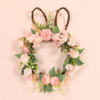 Easter Egg Simulation Wreath Easter Chrysanthemum Rabbit Modeling Decorative Pendant Pi-Mart