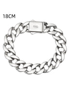 S925 Sterling Silver 13mm Thick Cuban Bracelet Pi-Mart
