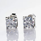 3ct D-Color Moissanite Necklace & Earrings Set Sterling Silver 925 Bridal Gift BandsCo Straps