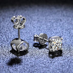 3ct D-Color Moissanite Necklace & Earrings Set Sterling Silver 925 Bridal Gift BandsCo Straps