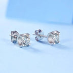 3ct D-Color Moissanite Necklace & Earrings Set Sterling Silver 925 Bridal Gift BandsCo Straps