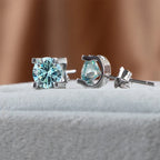 3ct D-Color Moissanite Necklace & Earrings Set Sterling Silver 925 Bridal Gift BandsCo Straps