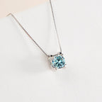 3ct D-Color Moissanite Necklace & Earrings Set Sterling Silver 925 Bridal Gift BandsCo Straps