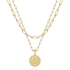 Weiyanfnr Gold Initial Necklaces for Women Gold Chain Necklace Layered Paperclip Chain Necklaces for Women Jewelry Gifts (T)