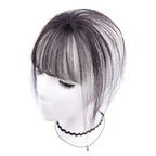 3D Air Bangs Hair Bangs Heat Resistant Hairpieces Hair Women Natural Short Fake Hair Bangs Hair Clips Thin Natural Flat Neat AirBangs With Temples For Women One Piece Hairpiece